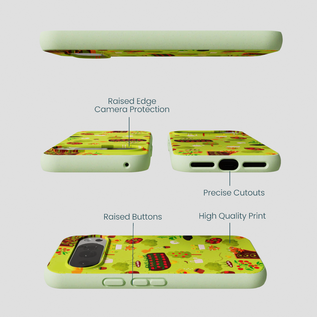Sage Green Spring Garden Google Pixel 10/10 Pro Case