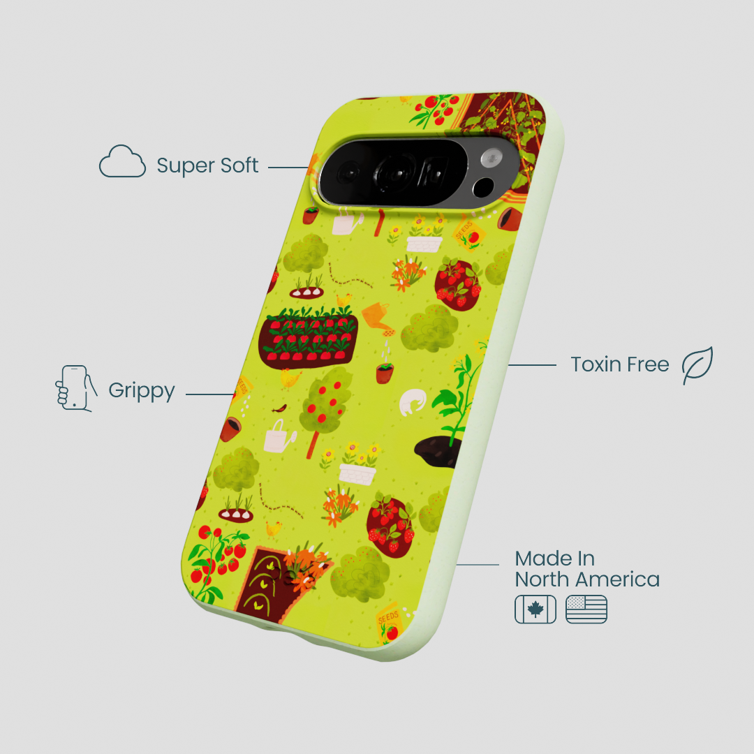 Sage Green Spring Garden Google Pixel 10/10 Pro Case