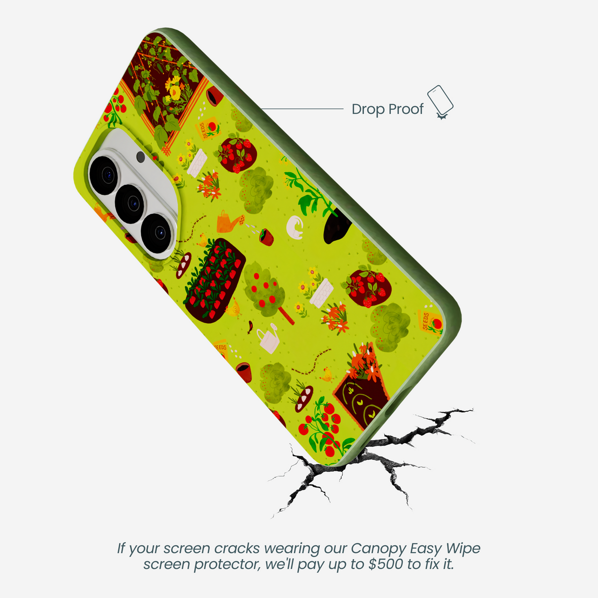 Sage Green Spring Garden Samsung Galaxy S26 Case