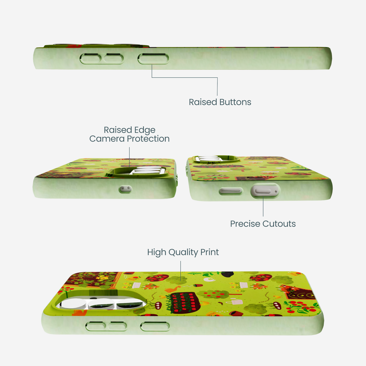 Sage Green Spring Garden Samsung Galaxy S26 Case