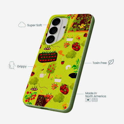 Sage Green Spring Garden Samsung Galaxy S26 Case