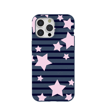 Navy Blue Star Girl Blush iPhone 15 Pro Max Case