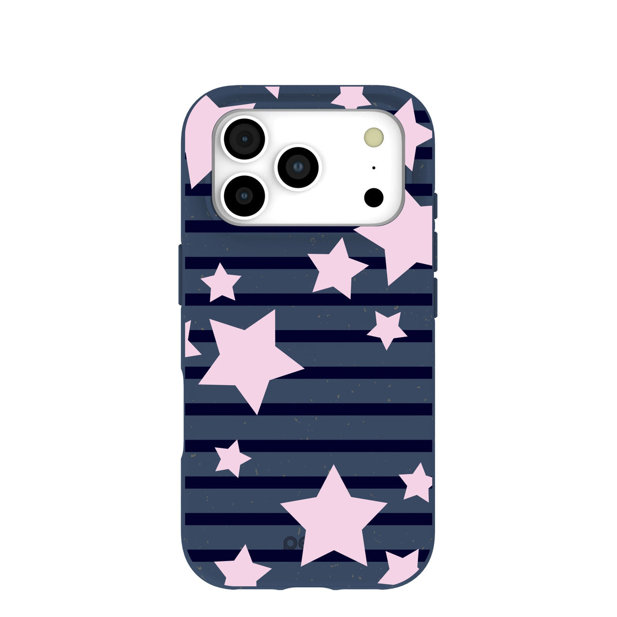 Navy Blue Star Girl Blush iPhone 17 Pro Case
