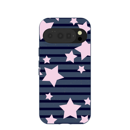 Navy Blue Star Girl Blush Google Pixel 10/10 Pro Case
