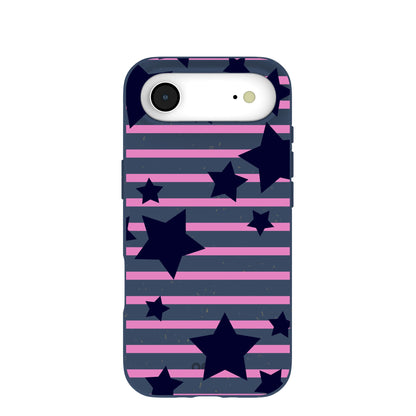 Navy Blue Star Girl iPhone Air Case