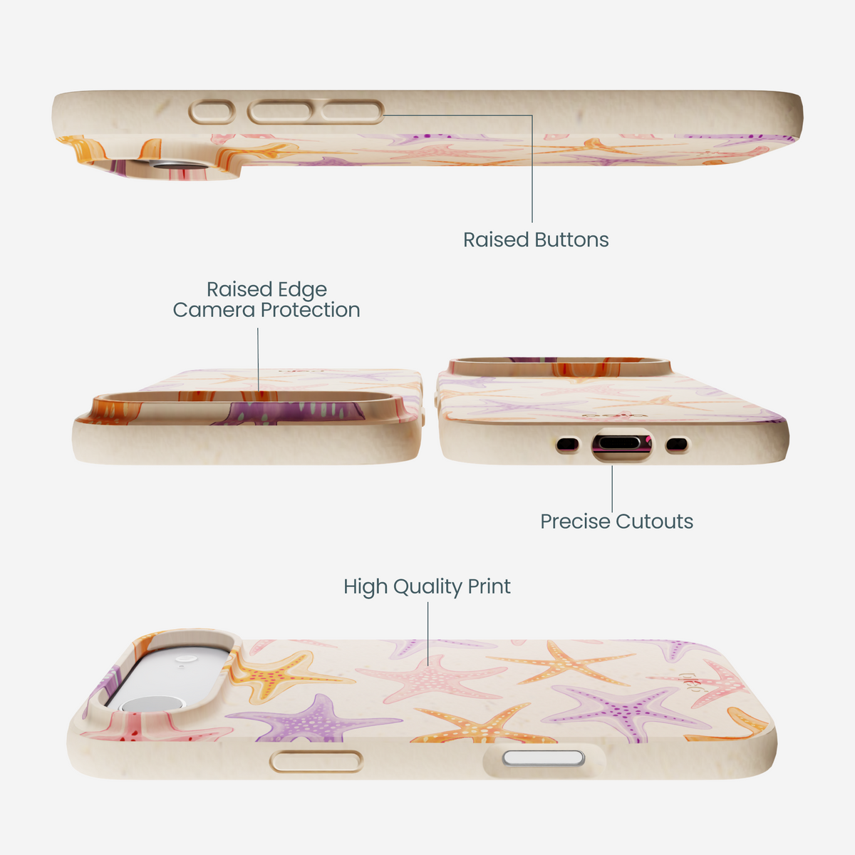 Seashell Starfish Parade iPhone Air Case
