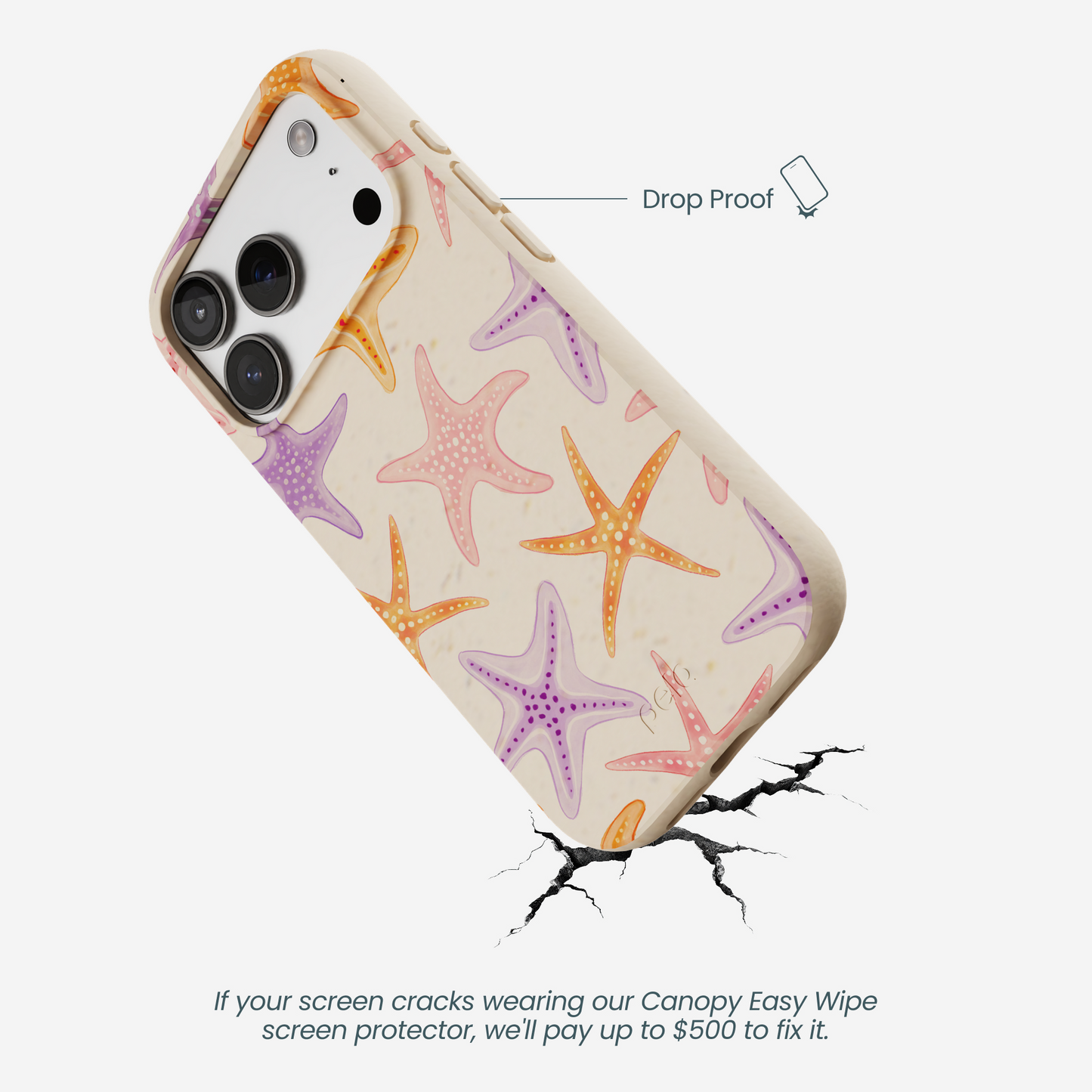 Seashell Starfish Parade iPhone 17 Pro Case