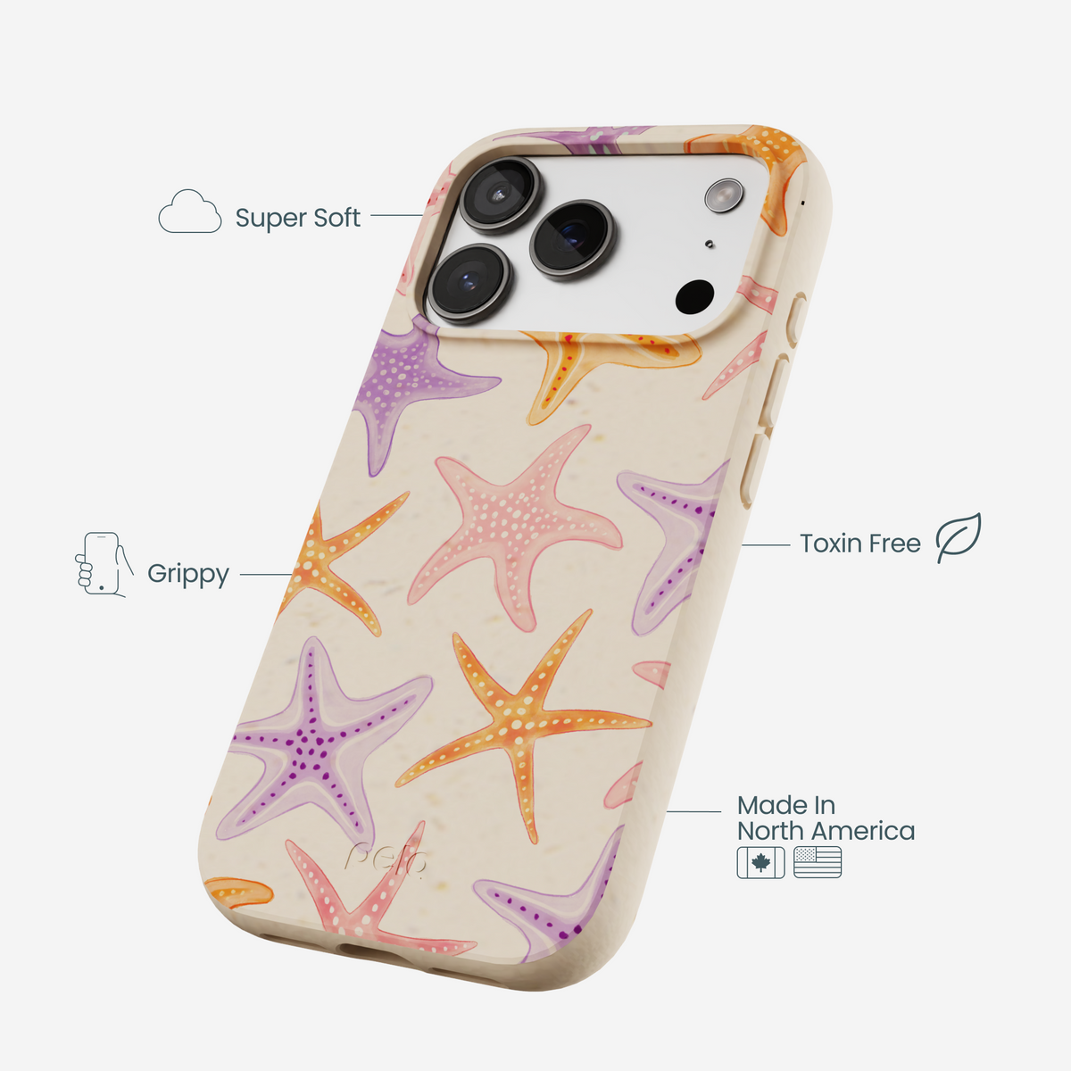 Seashell Starfish Parade iPhone 17 Pro Case