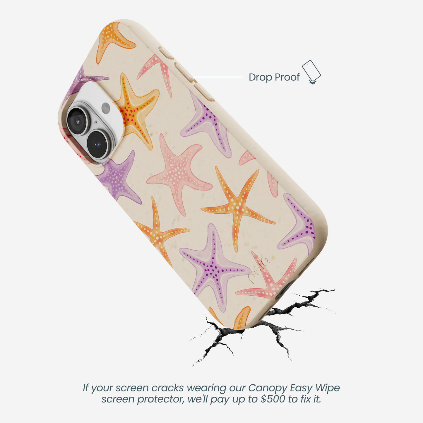 Seashell Starfish Parade iPhone 17 Case