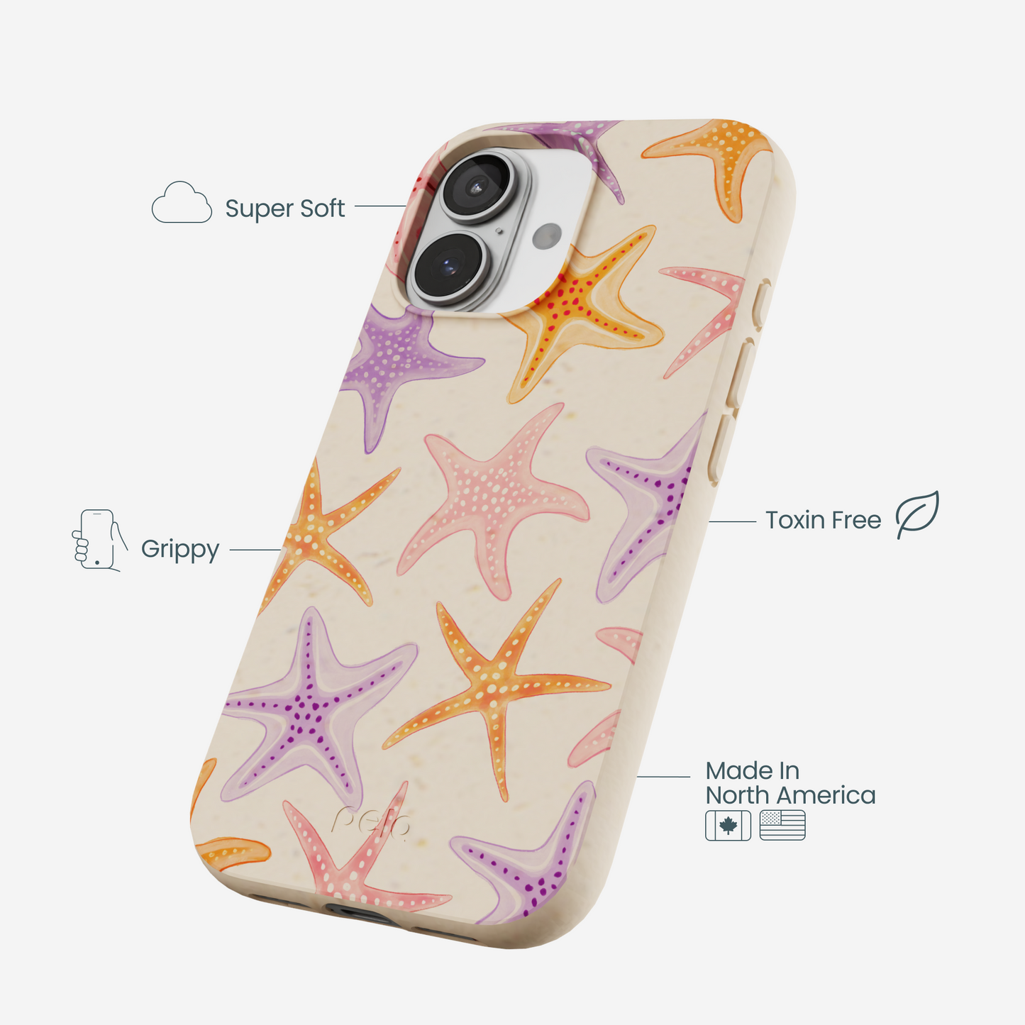 Seashell Starfish Parade iPhone 17 Case