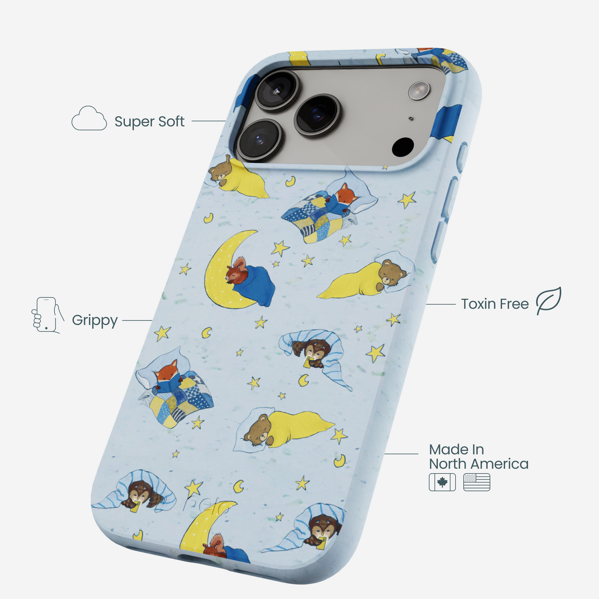 Powder Blue Starlight Sleep iPhone 17 Pro Max Case