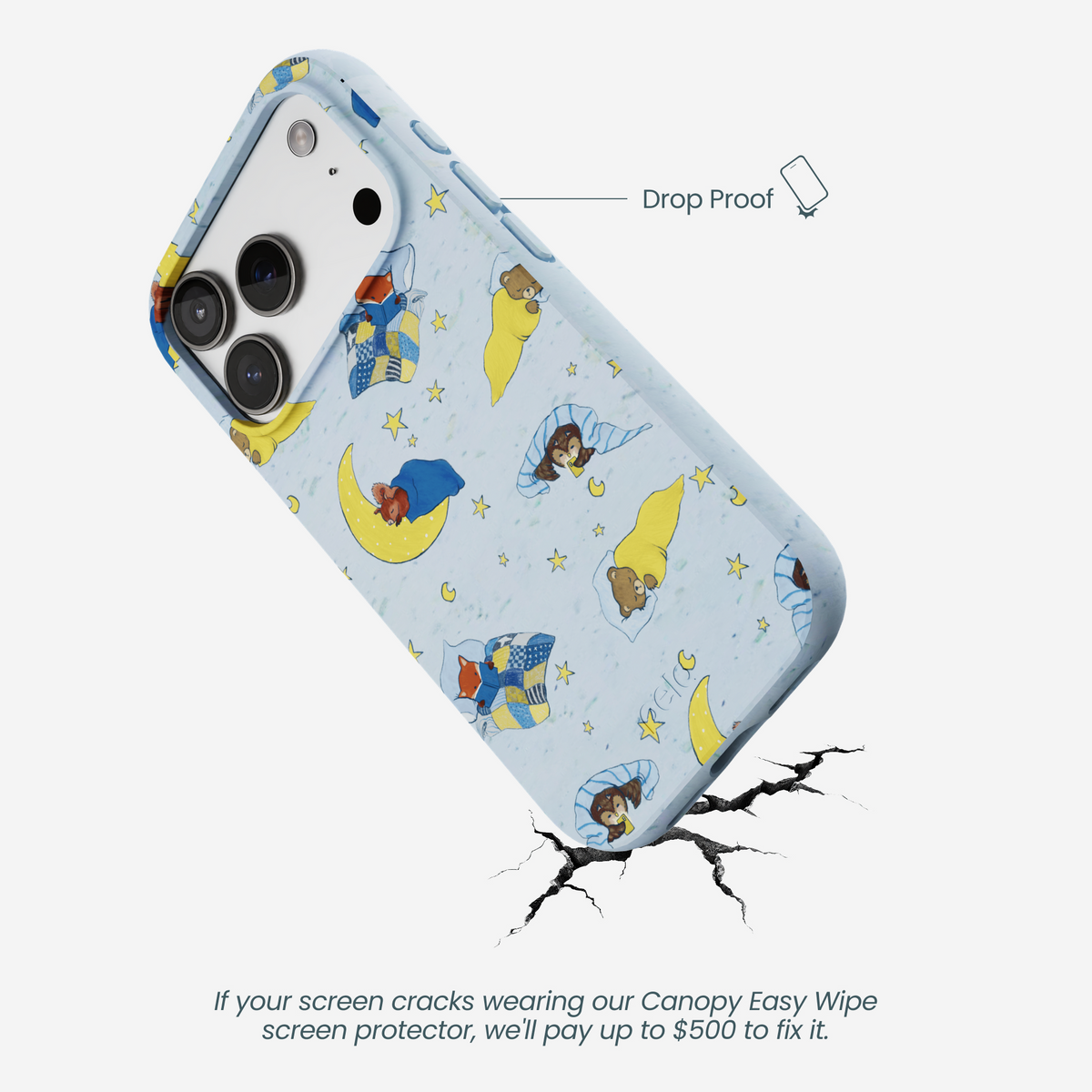 Powder Blue Starlight Sleep iPhone 17 Pro Case