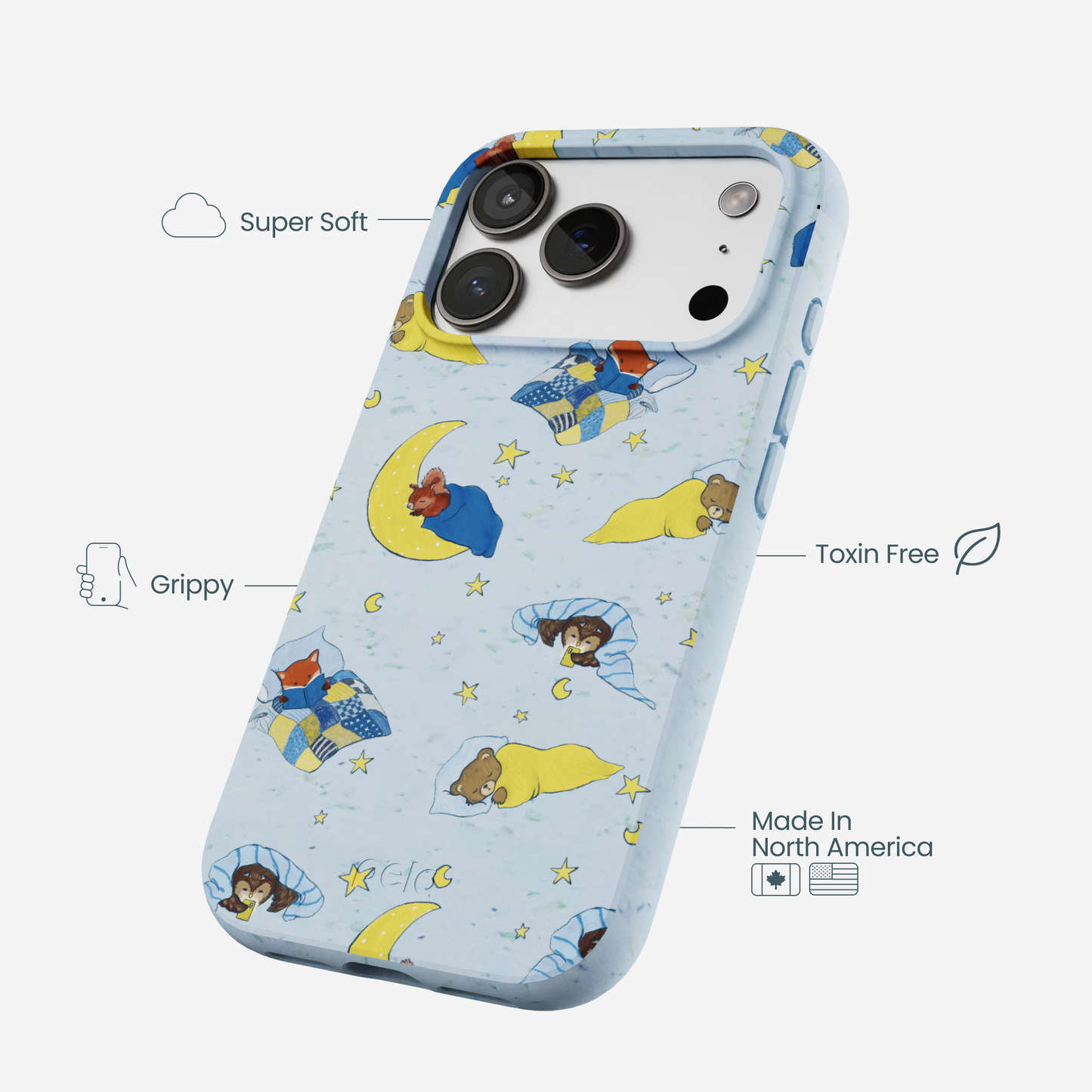 Powder Blue Starlight Sleep iPhone 17 Pro Case