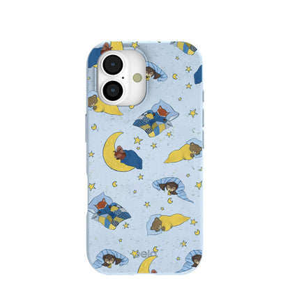 Powder Blue Starlight Sleep iPhone 17 Case