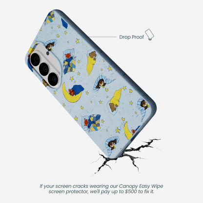 Powder Blue Starlight Sleep Samsung Galaxy S26 Case