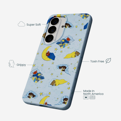 Powder Blue Starlight Sleep Samsung Galaxy S26 Case