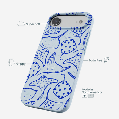Powder Blue Stingray Fever iPhone Air Case