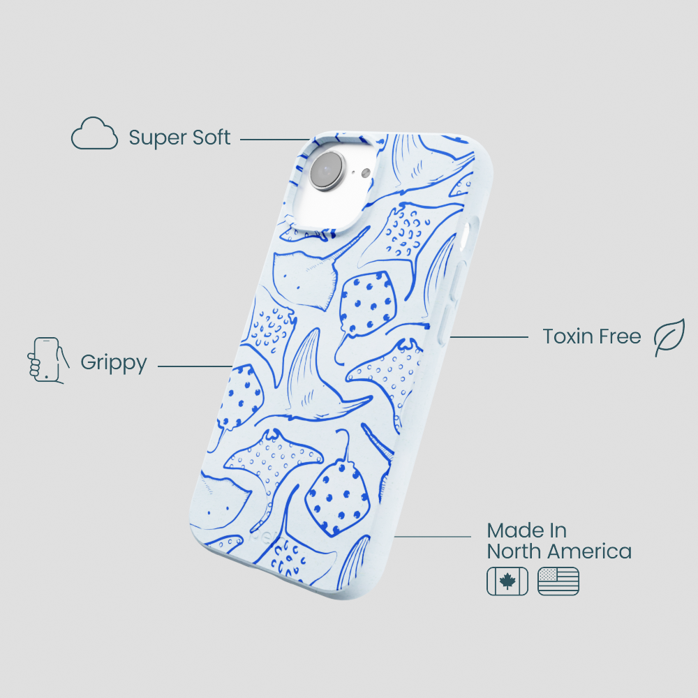 Powder Blue Stingray Fever iPhone 16e/17e Case