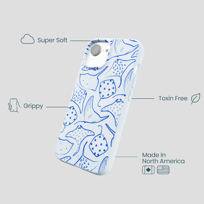 Powder Blue Stingray Fever iPhone 16e/17e Case
