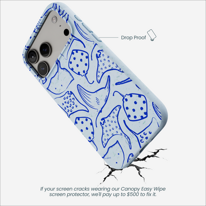 Powder Blue Stingray Fever iPhone 17 Pro Max Case