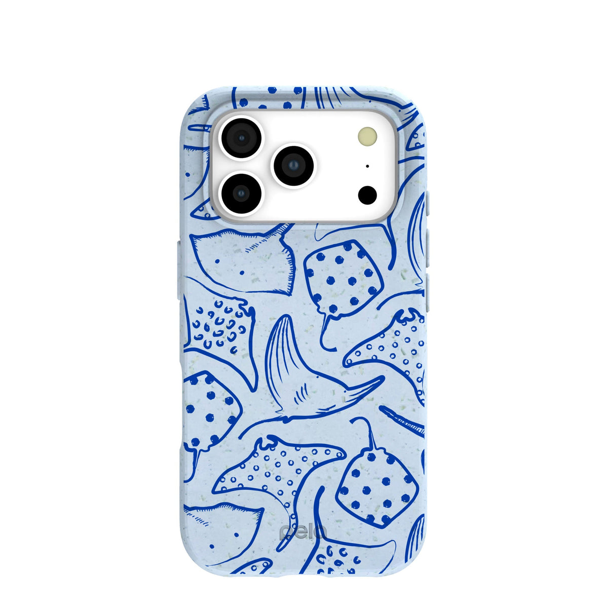 Powder Blue Stingray Fever iPhone 17 Pro Case