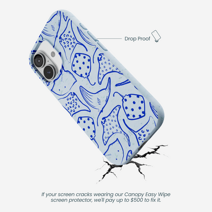Powder Blue Stingray Fever iPhone 17 Case