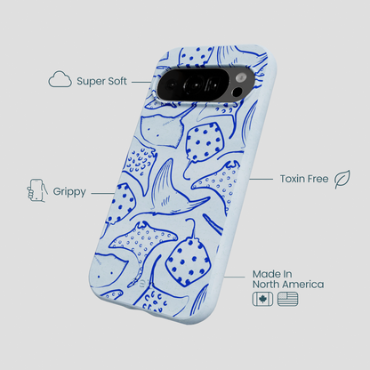 Powder Blue Stingray Fever Google Pixel 10/10 Pro Case