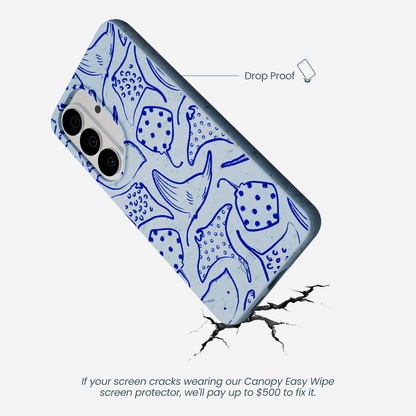 Powder Blue Stingray Fever Samsung Galaxy S26 Case