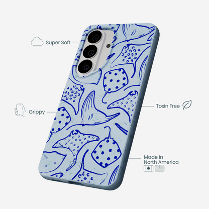 Powder Blue Stingray Fever Samsung Galaxy S26 Case