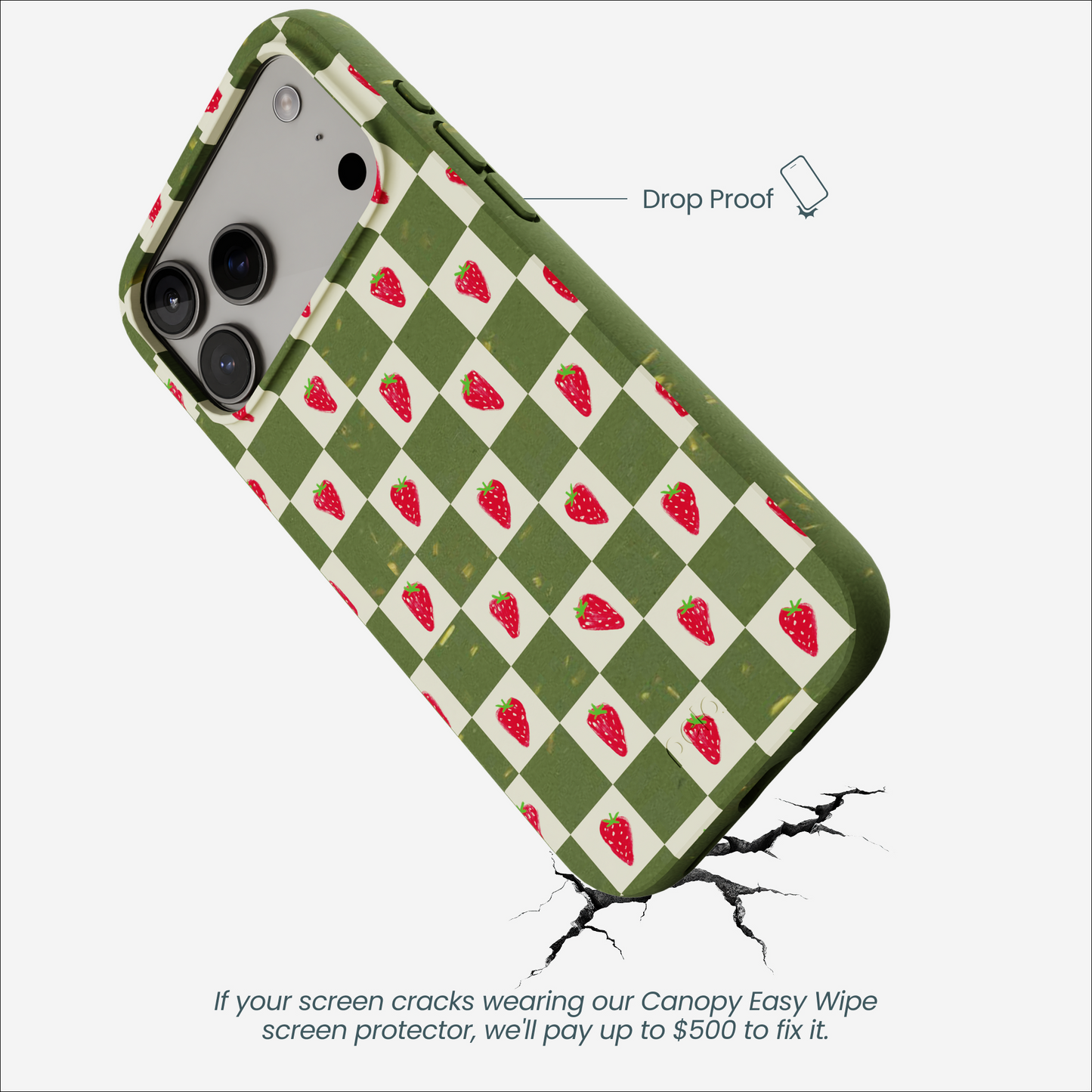Forest Floor Strawberry Field iPhone 17 Pro Max Case