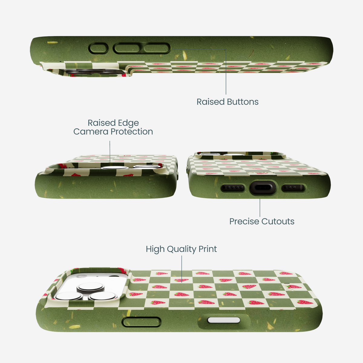 Forest Floor Strawberry Field iPhone 17 Pro Case