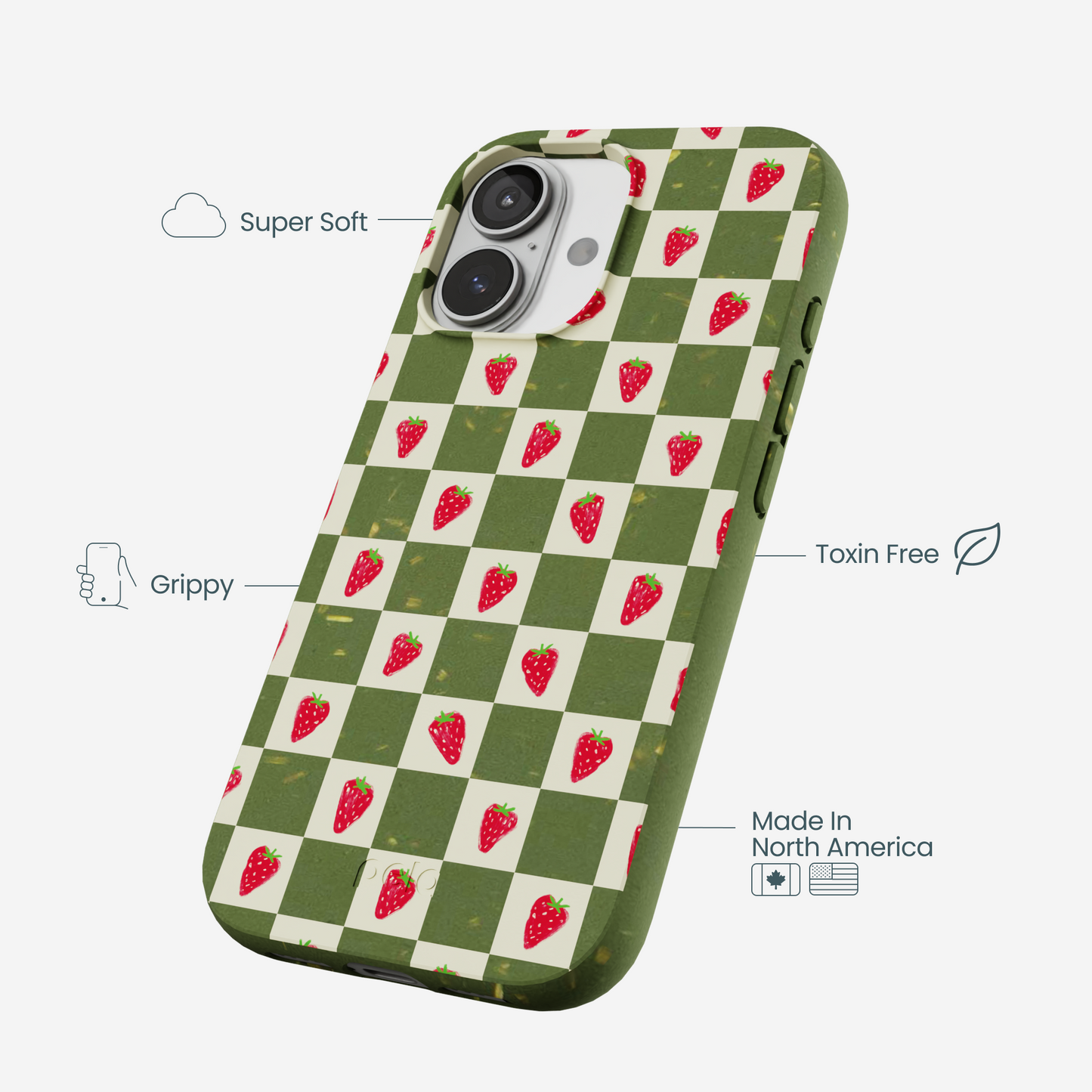 Forest Floor Strawberry Field iPhone 17 Case