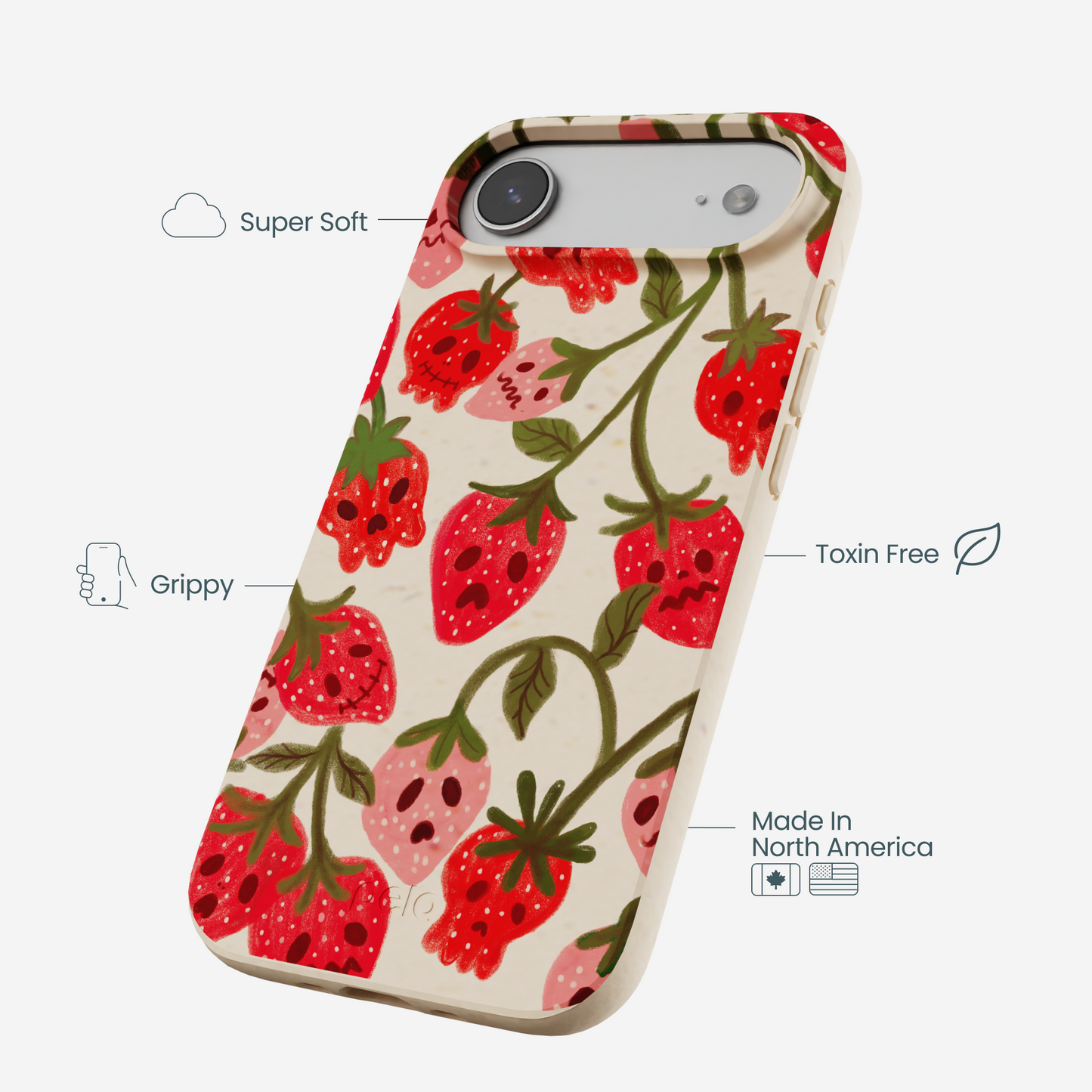 Seashell Strawboories iPhone Air Case