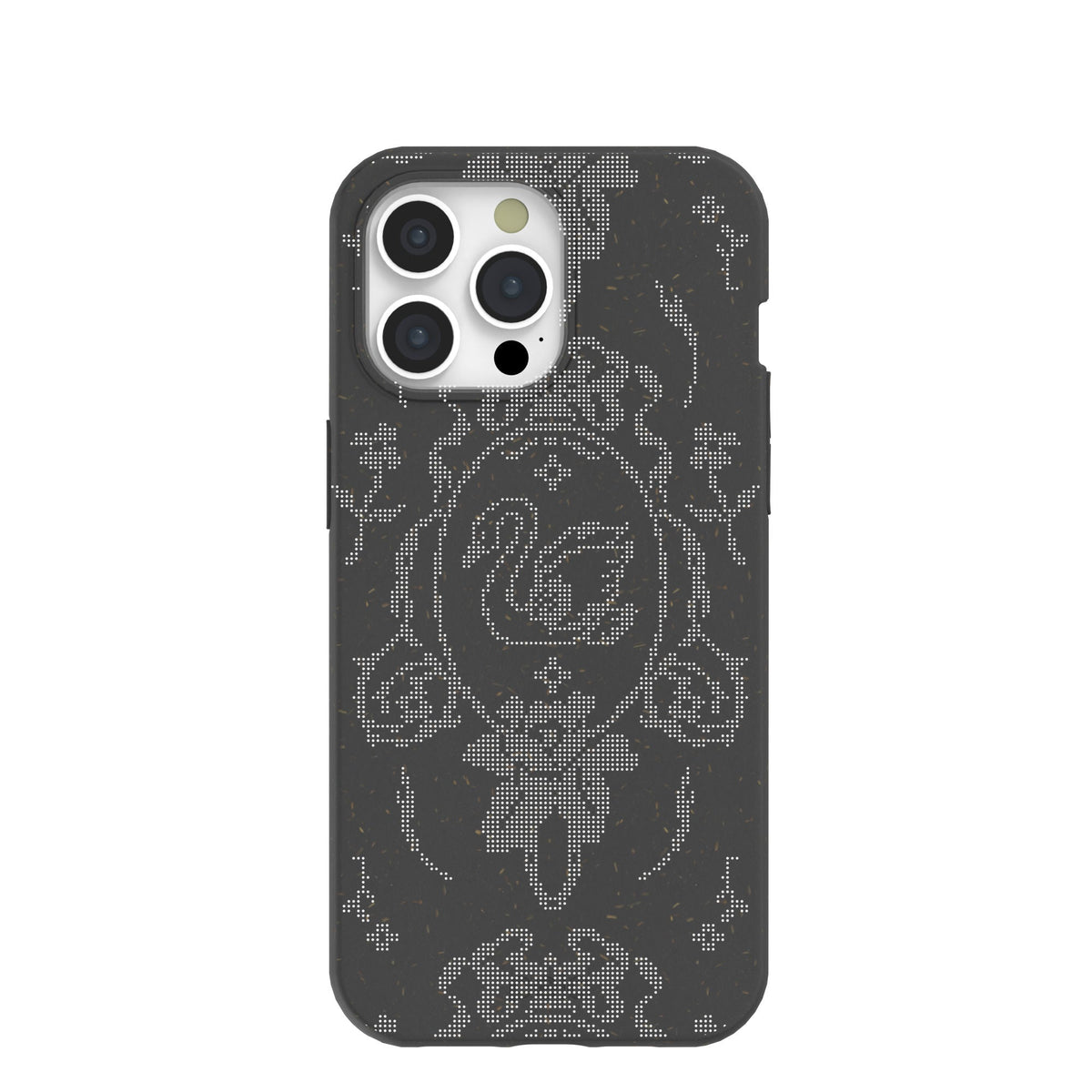 Black Studded Swan iPhone 15 Pro Max Case