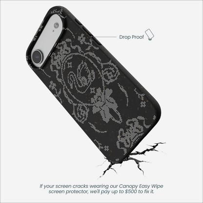 Black Studded Swan iPhone Air Case