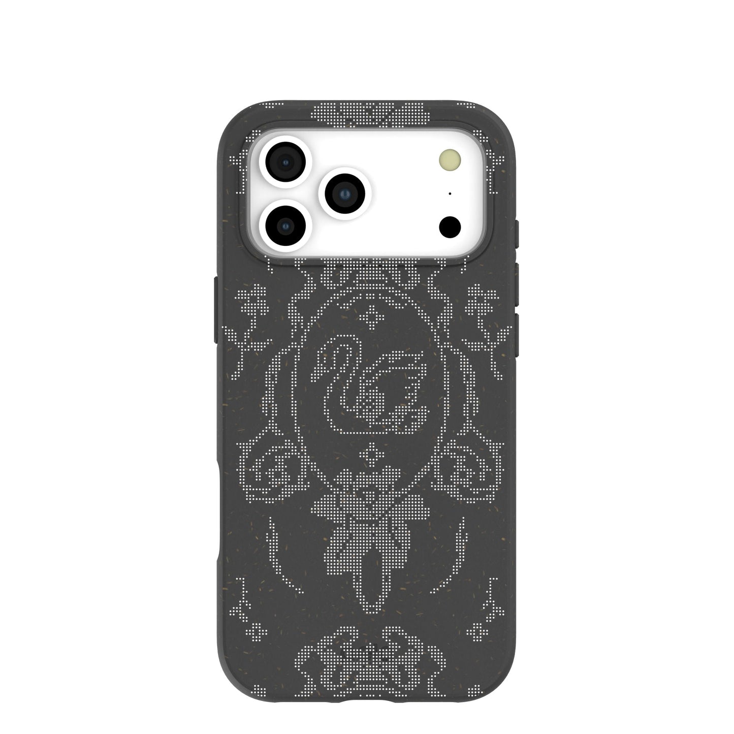Black Studded Swan iPhone 17 Pro Max Case