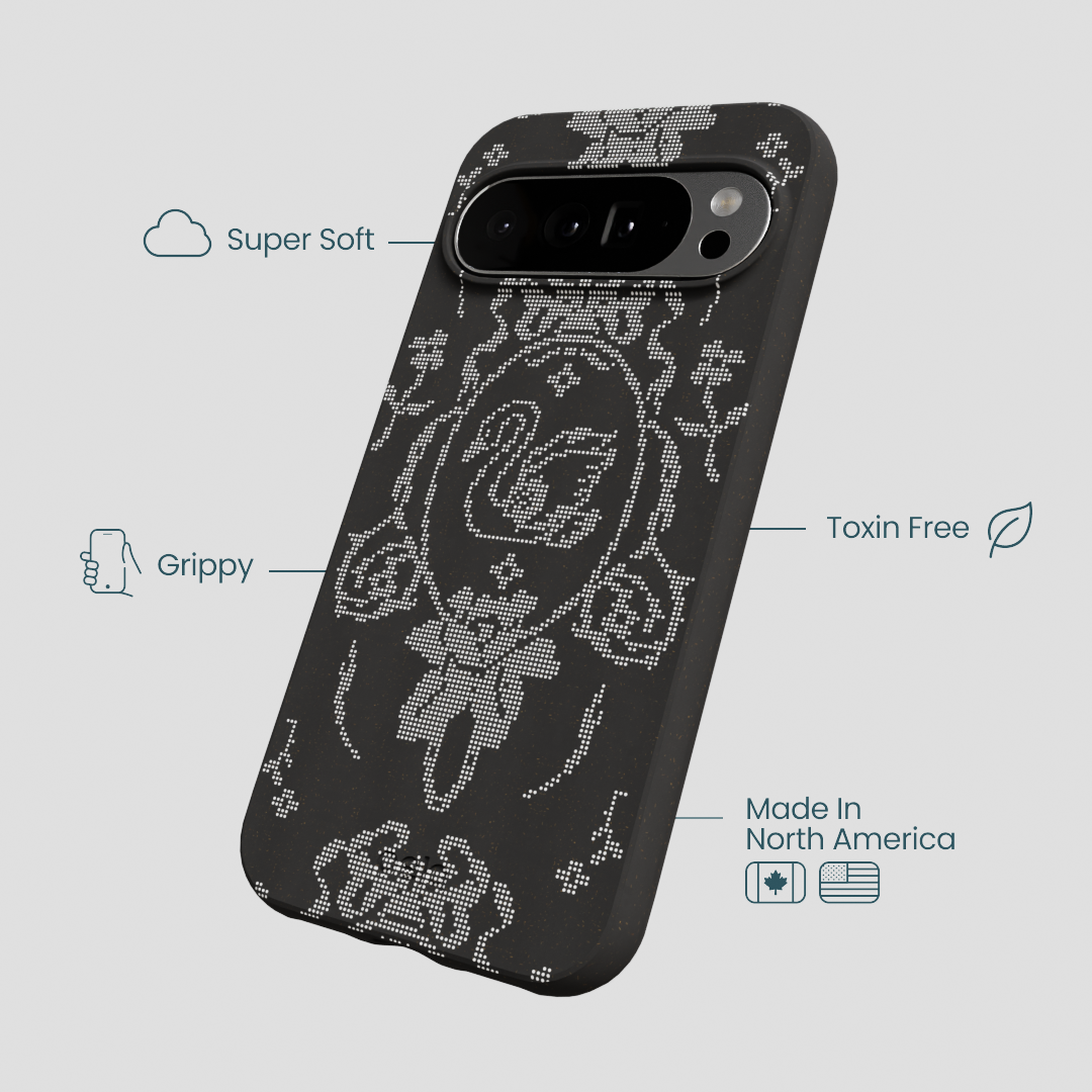 Black Studded Swan Google Pixel 10 Pro XL Case