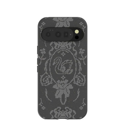Black Studded Swan Google Pixel 10/10 Pro Case
