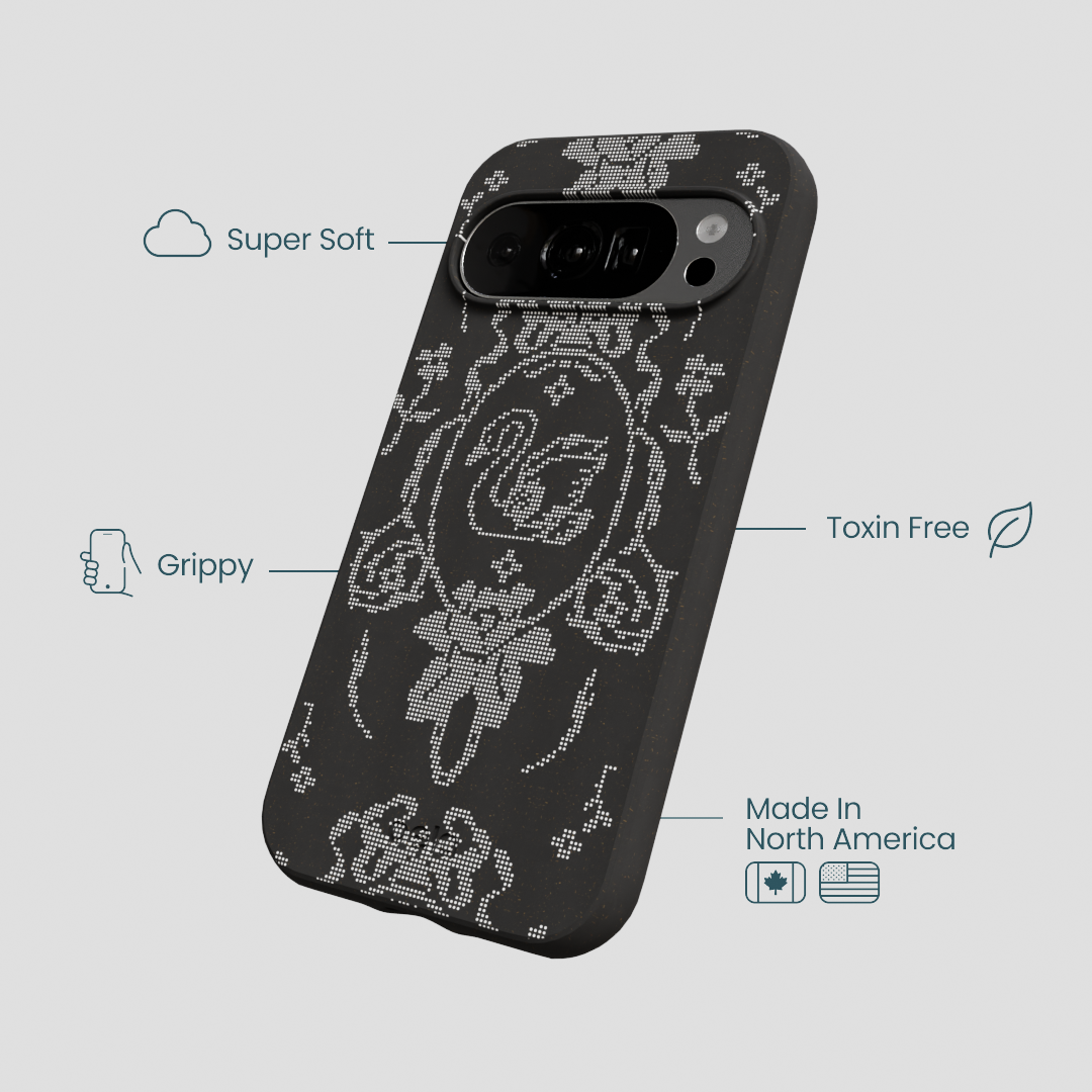 Black Studded Swan Google Pixel 10/10 Pro Case