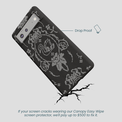 Black Studded Swan Google Pixel 6 Case