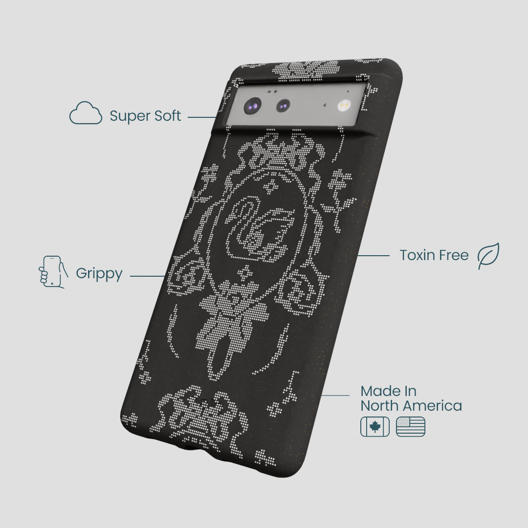 Black Studded Swan Google Pixel 6 Case