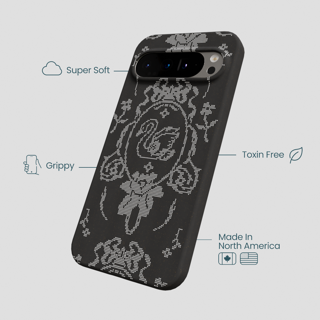 Black Studded Swan Google Pixel 9 Pro XL Case