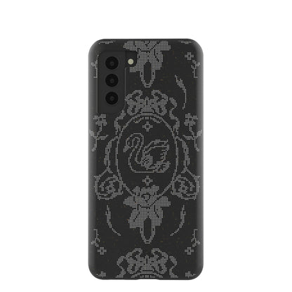 Black Studded Swan Samsung Galaxy S21 Case