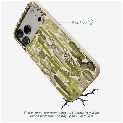 Seashell Succulent Cacti iPhone 17 Pro Max Case