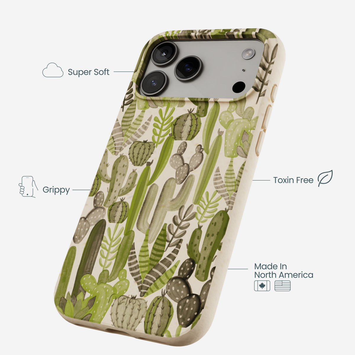 Seashell Succulent Cacti iPhone 17 Pro Max Case
