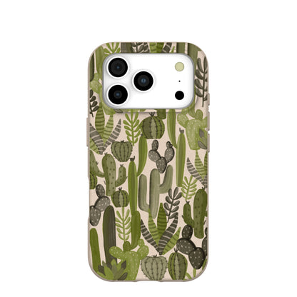 Seashell Succulent Cacti iPhone 17 Pro Case