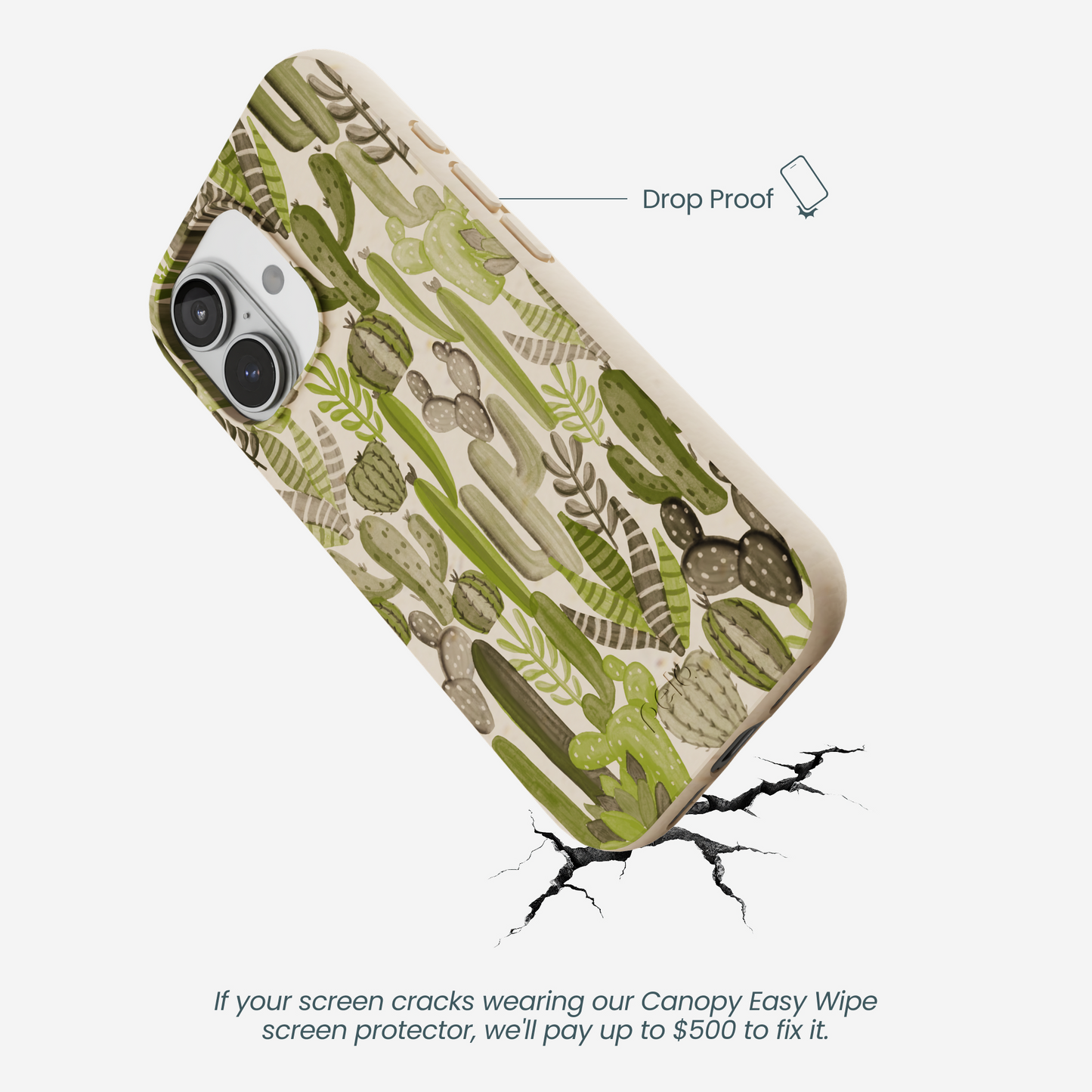 Seashell Succulent Cacti iPhone 17 Case