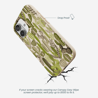 Seashell Succulent Cacti iPhone 17 Case