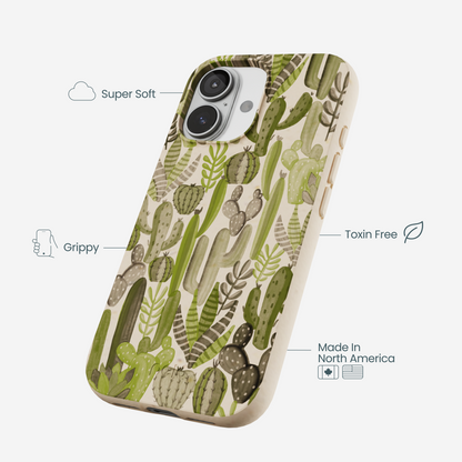 Seashell Succulent Cacti iPhone 17 Case