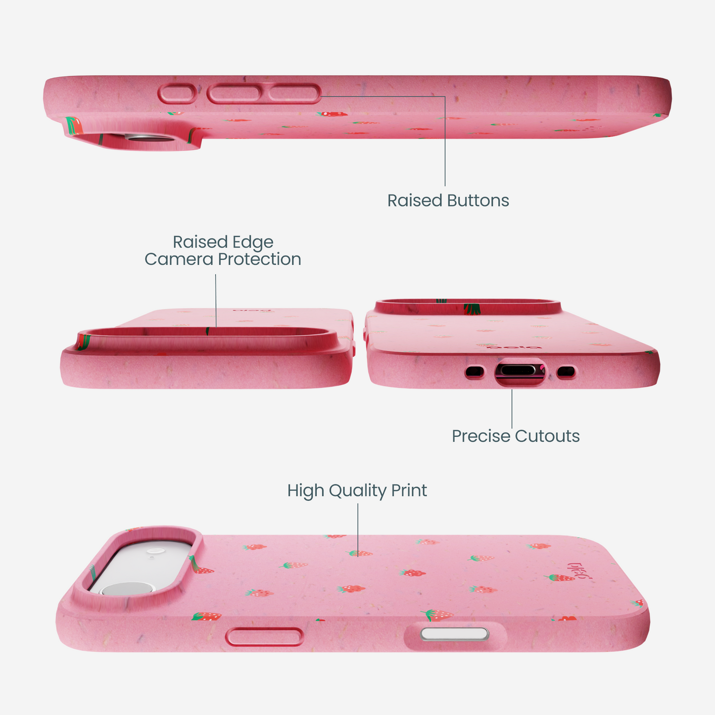 Bubblegum Pink Summer Berries iPhone Air Case